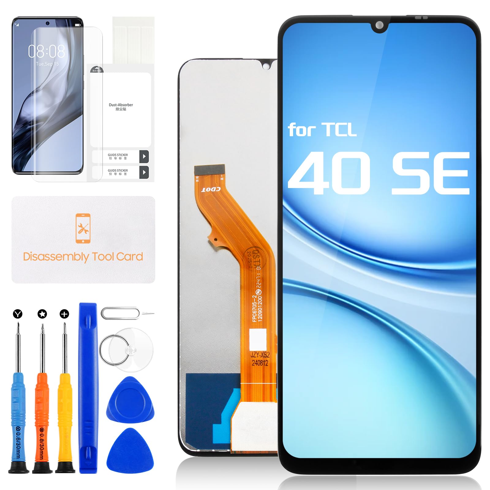Amazon.com: for TCL 40 SE Screen Replacement - for TCL 40SE LCD